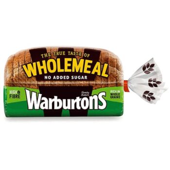 Wholemeal No Added Sugar Sliced Loaf