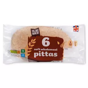 Wholemeal Pittas 6 Pack