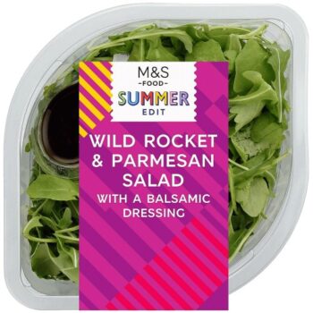 Wild Rocket Balsamic & Parmesan Salad Bowl (100g)