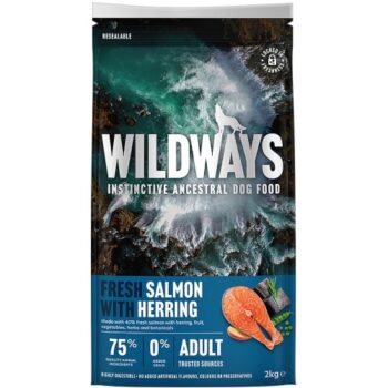 Wildways Fresh Salmon With Herring & Vegetables Dry Adult Dog Food (2kg)