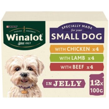 Winalot Small Dog Food Pouches Mixed in Jelly Classic Meals (12 x 100g)
