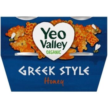 Yeo Valley Organic Greek Style Yogurt with Honey (4 x 100g)