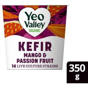 Yeo Valley Organic Mango & Passionfruit Kefir Yogurt (350g)