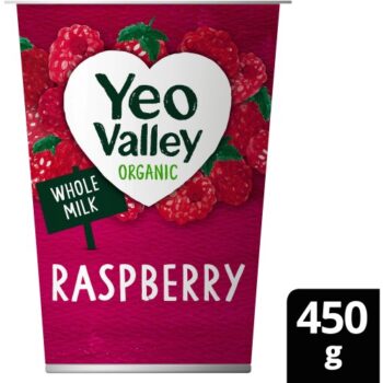 Yeo Valley Organic Raspberry Bio Live Yogurt (450g)
