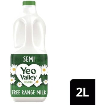 Yeo Valley Organic Semi Skimmed Milk +13.5% Extra Free (2 Litre)