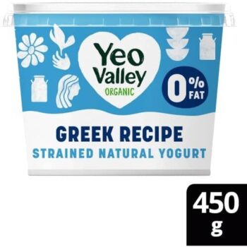 Yeo Valley Organic Super Thick 0% Fat Natural Yogurt (450g)
