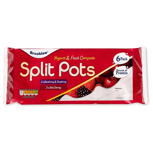 Yogurt & Fruit Compote Blackberry & Raspberry and Red Cherry Splitpots (6)