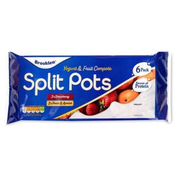 Yogurt & Fruit Compote Strawberry and Peach & Apricot Splitpots (6)