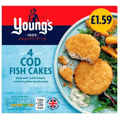 Young's 4 Cod Fish Cakes (200g)