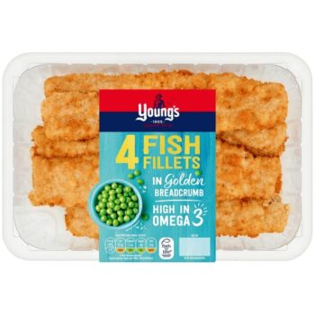 Young's 4 Fish Fillets in Golden Breadcrumb (600g)