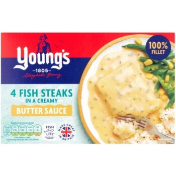 Young's 4 Fish Steaks in Creamy Butter Sauce (560g)