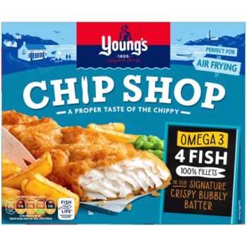 Young's Chip Shop 4 Omega 3 Fish Fillets (4 x 400g)