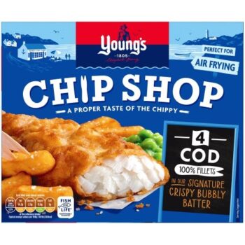 Youngs Chip Shop Cod Fillets (400g)