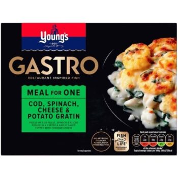 Young's Gastro Cod Spinach Cheese & Potato Gratin (360g)