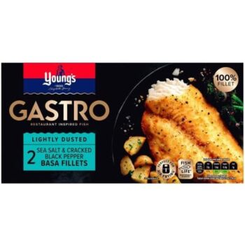 Young's Gastro Sea Salt & Pepper Dusted Basa Fillets (2 x 310g)