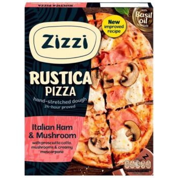 Zizzi Rustica Ham & Mushroom Pizza
