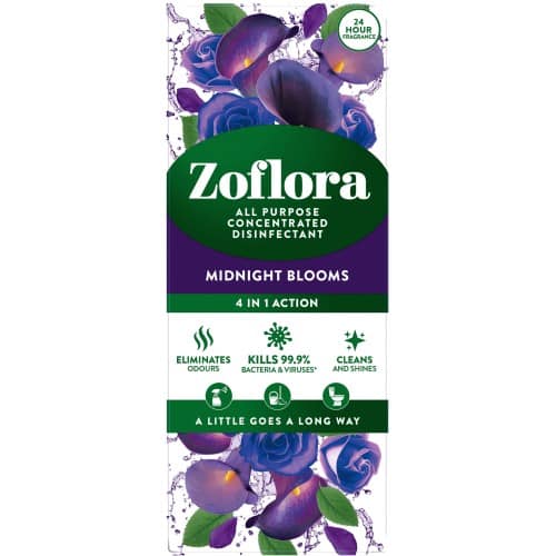 Zoflora Concentrated Multipurpose Disinfectant Midnight Blooms (500ml)