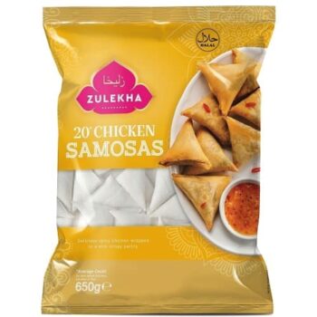 Zulekha 20 Halal Chicken Samosas (650g)