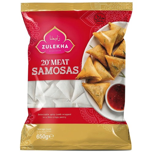 Zulekha Halal 20 Meat Samosas (650g)