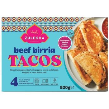 Zulekha Halal Beef Birria Tacos (520g)