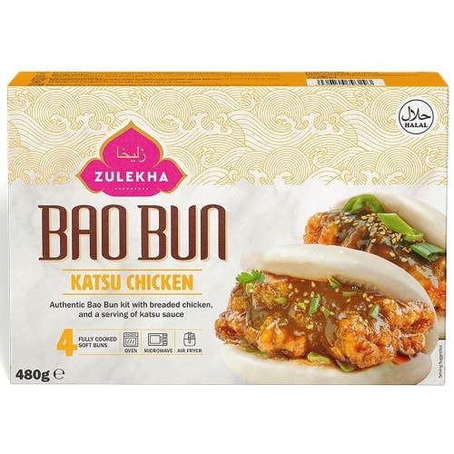 Zulekha Halal Katsu Chicken Bao Buns (480g)