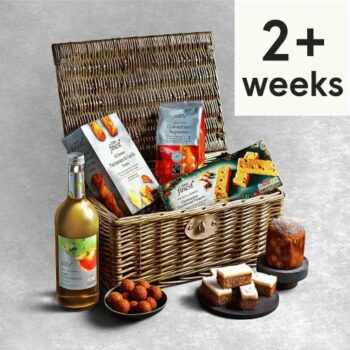 107. Tesco Finest Christmas Hamper with Coffee and Presse