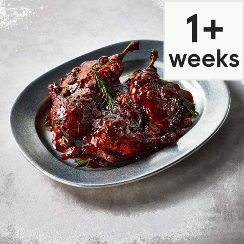 58. Tesco Finest Slow Cooked Spatchcock Duck with a Dark Fruit & Balsamic Glaze (Serves 4)
