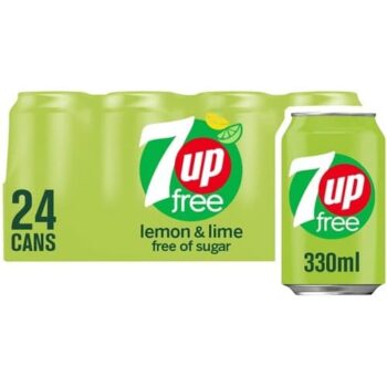 7UP Zero Sugar 24 Cans Lemon & Lime (24 x 330ml)