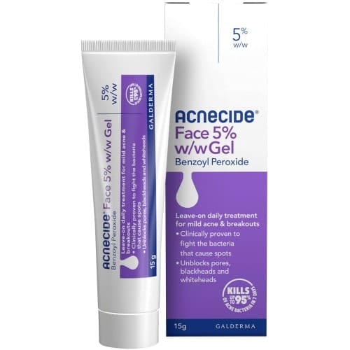 Acnecide Spot Treatment with Benzoyl Peroxide Face 5% W W Gel for Spot Treatment (15g)