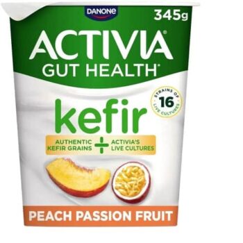 Activia Gut Health Kefir Peach Passion Fruit (345g)