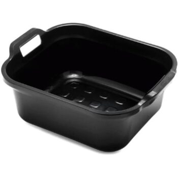 Addis Eco Black Recycled Plastic Washing up Bowl with Twin Handle (10 Litre)