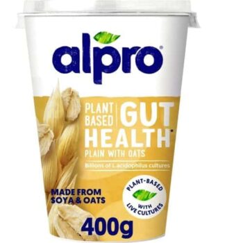 Alpro Gut Health Natural with Oats Dairy Free Yoghurt Alternative (400g)