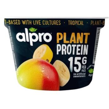 Alpro High Protein Tropical Fruit Dairy Free Soya Yoghurt Alternative (200g)