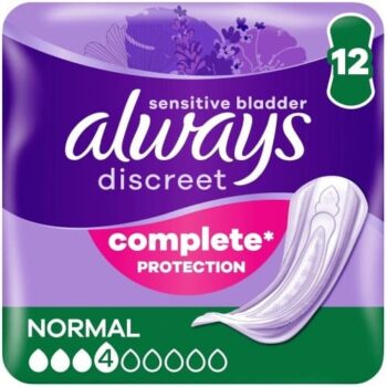 Always Discreet Incontinence Pads Normal for Sensitive Bladder (12)