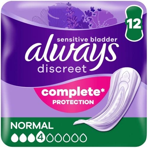 Always Discreet Incontinence Pads Normal for Sensitive Bladder (12)