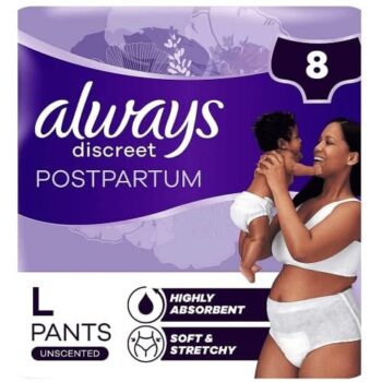 Always Discreet Postpartum & Adult Incontinence Pants Size L (8)