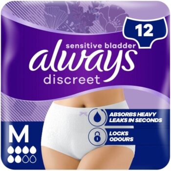 Always Discreet Underwear Incontinence Pants Normal Medium Women 12 (12)