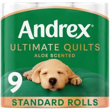 Andrex Ultimate Quilts Aloe Scented Toilet Roll 9 Rolls (9)