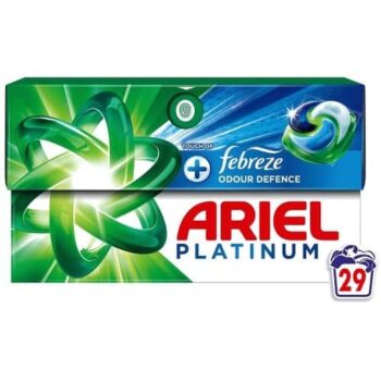 Ariel Platinum All-in-One Pods with Febreze Odour Control Washing Capsules 29 Washes