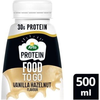 Arla Protein Food To Go Vanilla Hazelnut Flavoured Meal Replacement Shake (500ml)