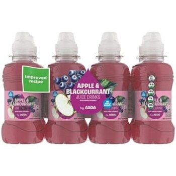 ASDA Apple & Blackcurrant Juice Drinks (8 x 200ml)