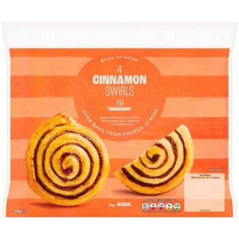 ASDA Bake at Home 4 Cinnamon Swirls (318g)