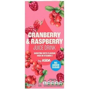 ASDA Cranberry & Raspberry Juice Drink (1 Litre)