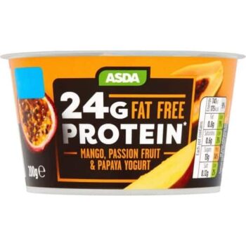 ASDA Fat Free Protein Mango Passion Fruit & Papaya Yogurt