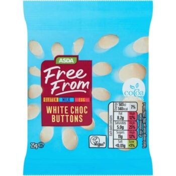 ASDA Free From White Choc Buttons