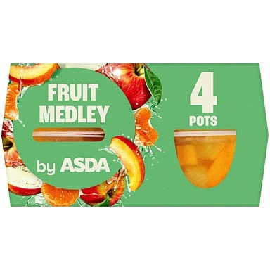 ASDA Fruit Medley Pots (4 x 113g, 452g)