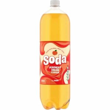 ASDA Peaches & Cream Flavour Soda