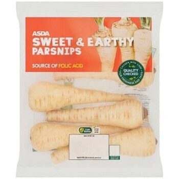 ASDA Sweet & Earthy Parsnips (500g)