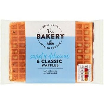 ASDA The Bakery 6 Classic Waffles (250g)
