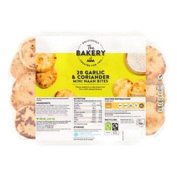 ASDA The Bakery The Bakery 20 Garlic & Coriander Mini Naan Bites